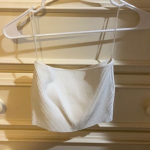 White Ribbed PacSun Tube Top